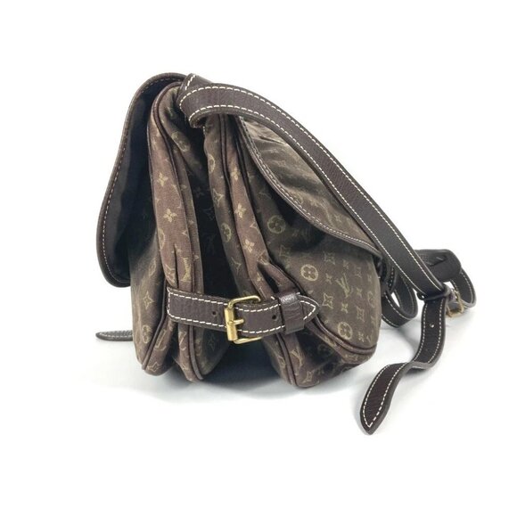 LOUIS VUITTON Saumur 30 Crossbody Shoulder Bag Monogram Mini Lin - Picture 4 of 14